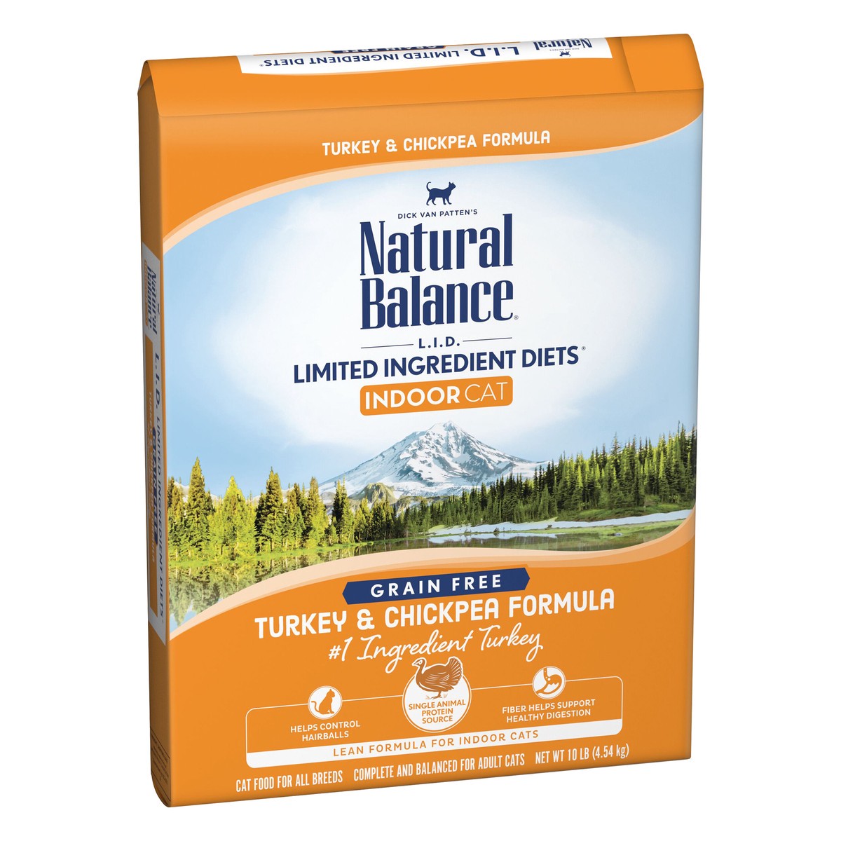 slide 9 of 9, Natural Balance L.I.D. Limited Ingredient Diets Indoor Grain Free Turkey & Chickpea Formula Cat Food 10 lb, 10 lb