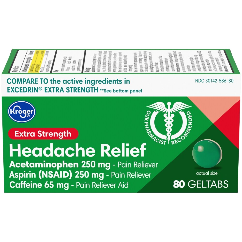 Kroger Extra Strength Headache Relief Geltabs 80 ct Shipt
