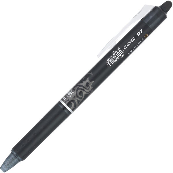 slide 3 of 10, Pilot Frixion Erasable Retractable Gel Pens, Fine Point, 0.7 Mm, Black/Marine/Lavender Barrels, Black/Marine/Lavender Ink, Pack Of 3 Pens, 3 ct