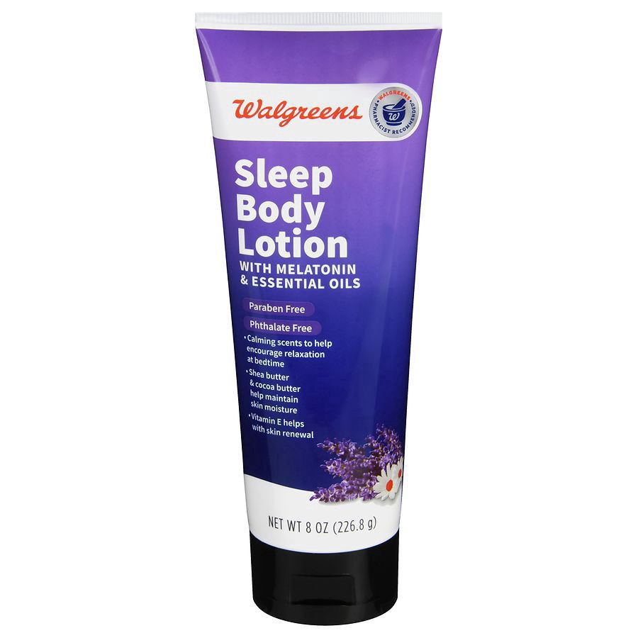 slide 1 of 1, Walgreens Melatonin Sleep Lotion, 8 oz
