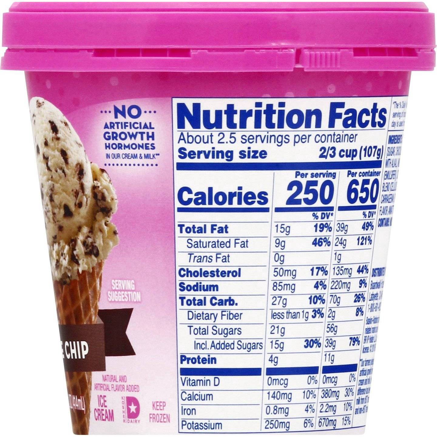 slide 7 of 11, Baskin-Robbins Chocolate Chip Ice Cream - 14oz, 