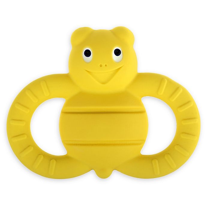 slide 1 of 8, MAM Friends Bee Natural Rubber Teether - Yellow, 1 ct