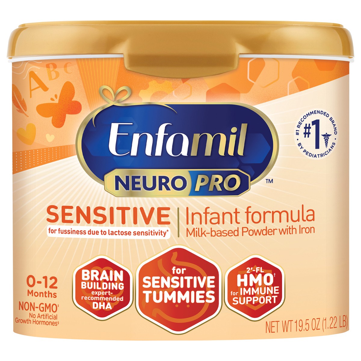 slide 1 of 4, Enfamil Sensitive Powder Infant Formula - 19.5oz, 19.5 oz