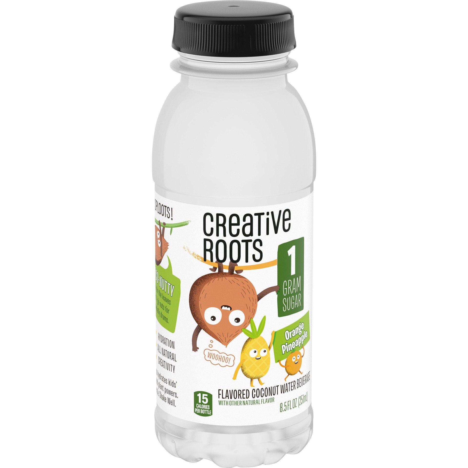 slide 9 of 13, Creative Roots Orange Pineapple Naturally Flavored Coconut Water Beverage, 8.5 fl oz Bottle, 8.50 fl oz