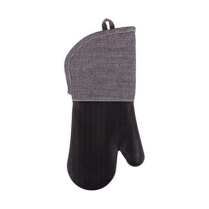 slide 1 of 9, Artisanal Kitchen Supply Silicone Oven Mitt - Black, 1 ct