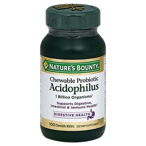 slide 1 of 1, Nature's Bounty Natures Bounty Tabs Acidophilus Chewable, 100 ct