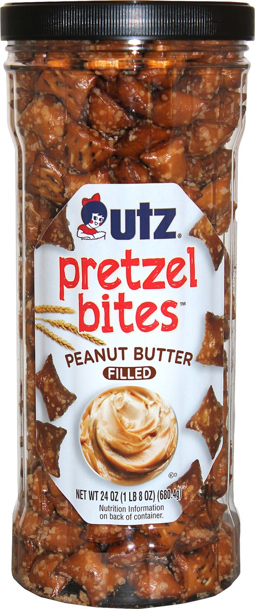 slide 5 of 11, Utz Filled Peanut Butter Pretzel Bites - 24 oz, 24 oz