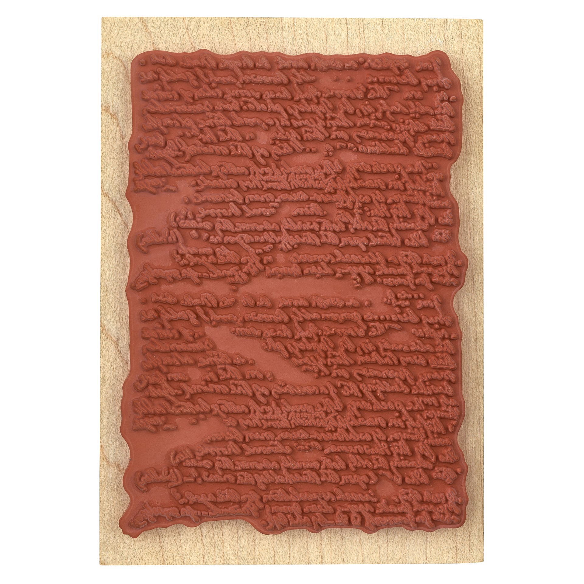 slide 4 of 5, Manuscript Wood Stamp By Recollections, 5 in x 3.5 in