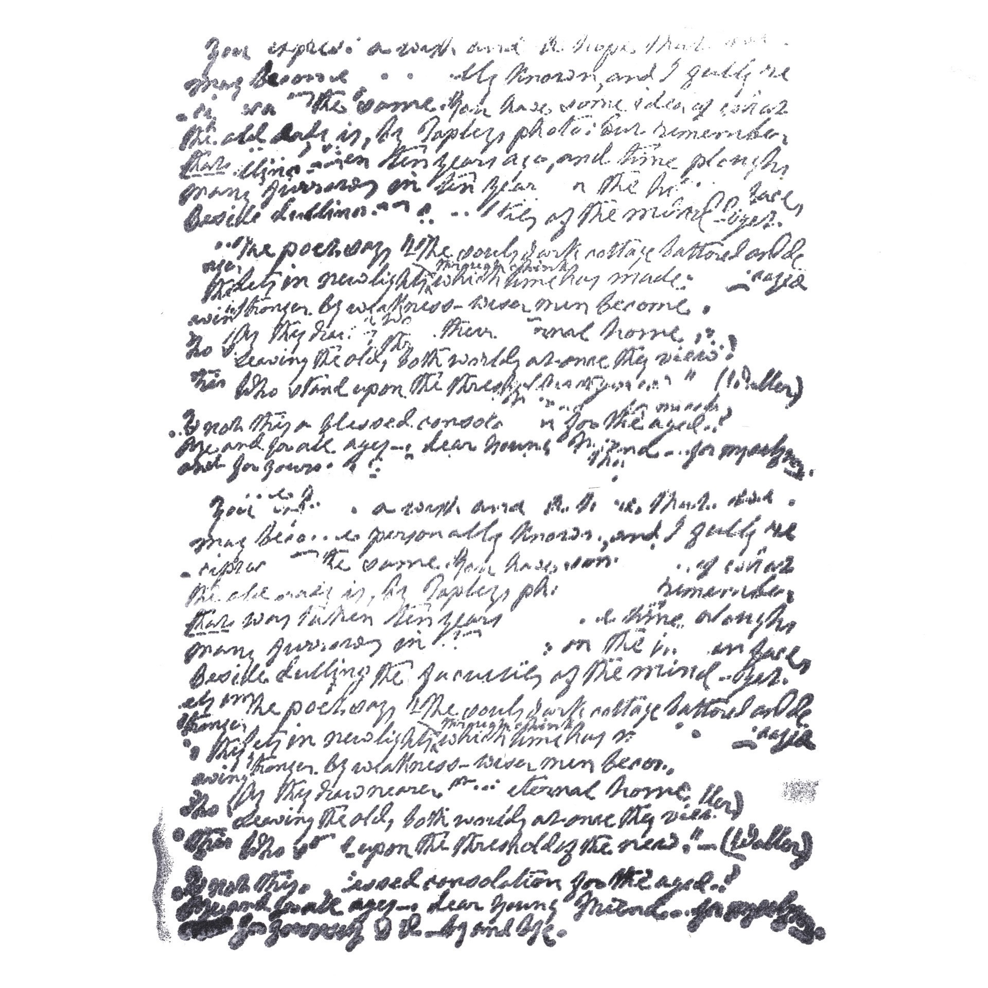 slide 3 of 5, Manuscript Wood Stamp By Recollections, 5 in x 3.5 in