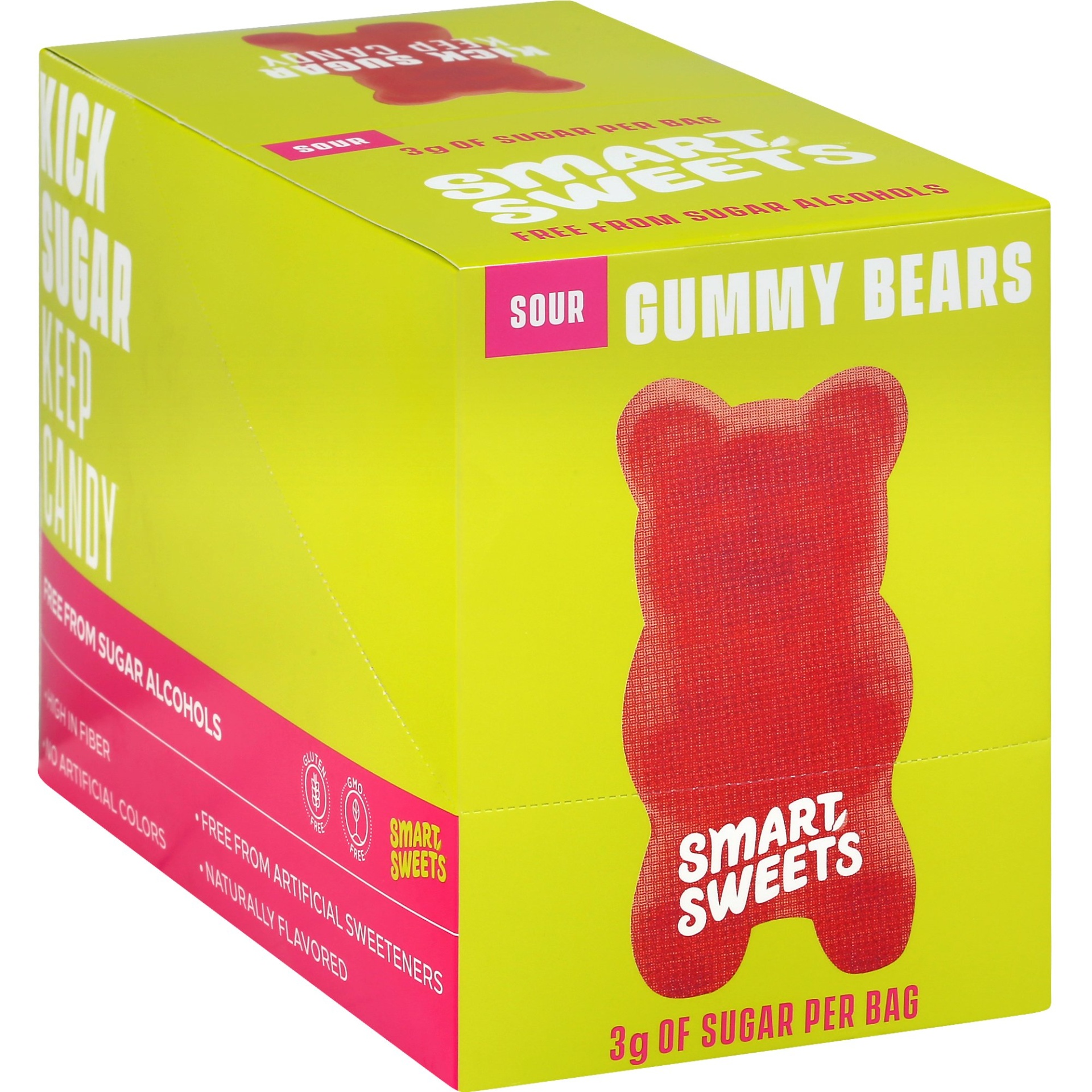 slide 1 of 1, SmartSweets Gummy Bears - Sour, 12 ct