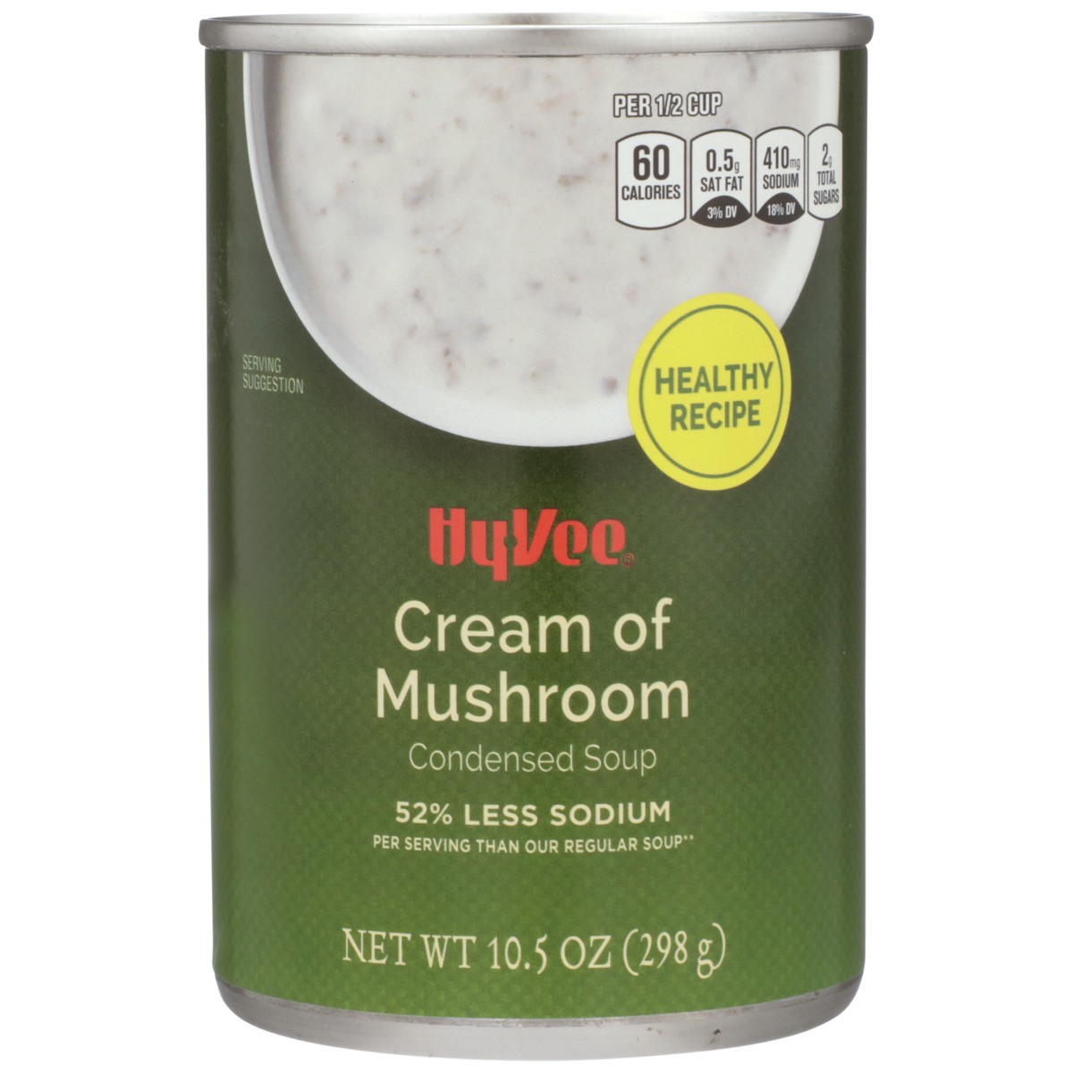 slide 5 of 8, Hy-vee Cream Of Mushroom Condensed Soup, 10.5 oz