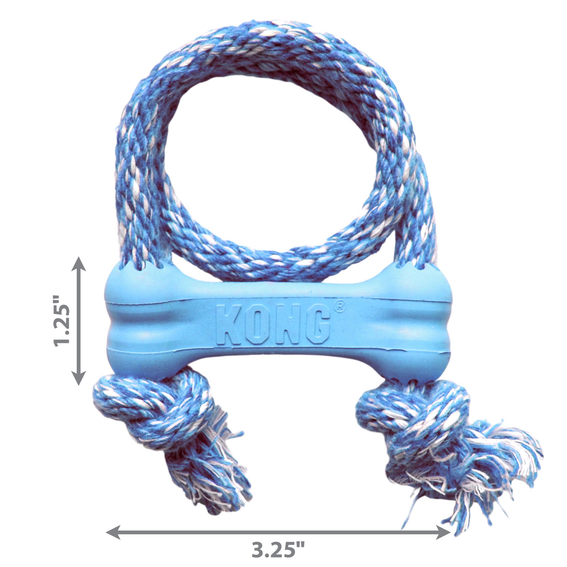 slide 2 of 4, Kong Pup Goodie Bne W Rpe Xs, 1 ct