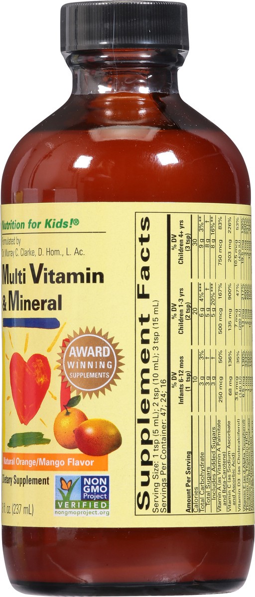 slide 8 of 13, ChildLife Natural Orange/Mango Flavor Multi Vitamin & Mineral 8 fl oz, 8 oz