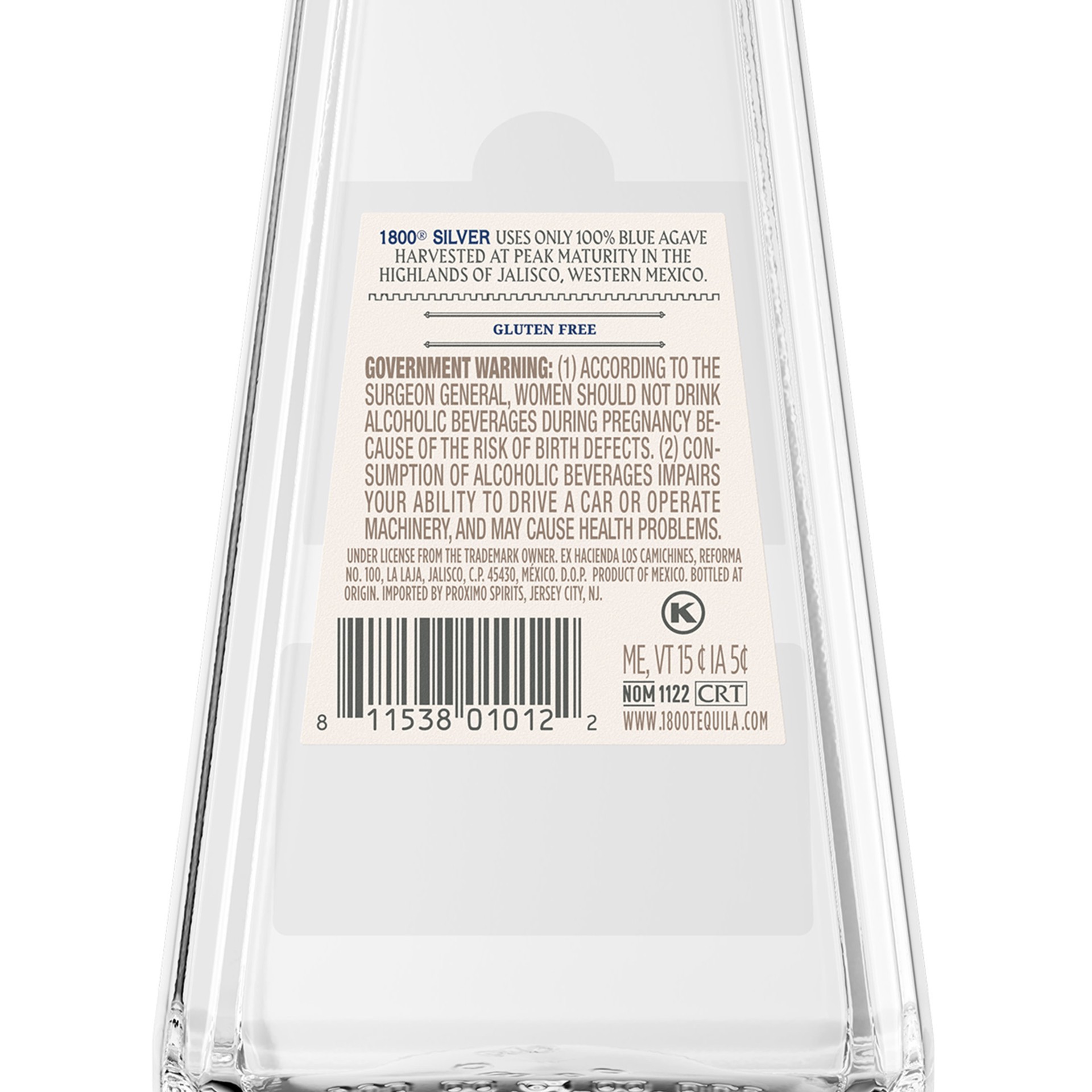 slide 2 of 5, 1800 Tequila Blanco 375 ml, 375 ml