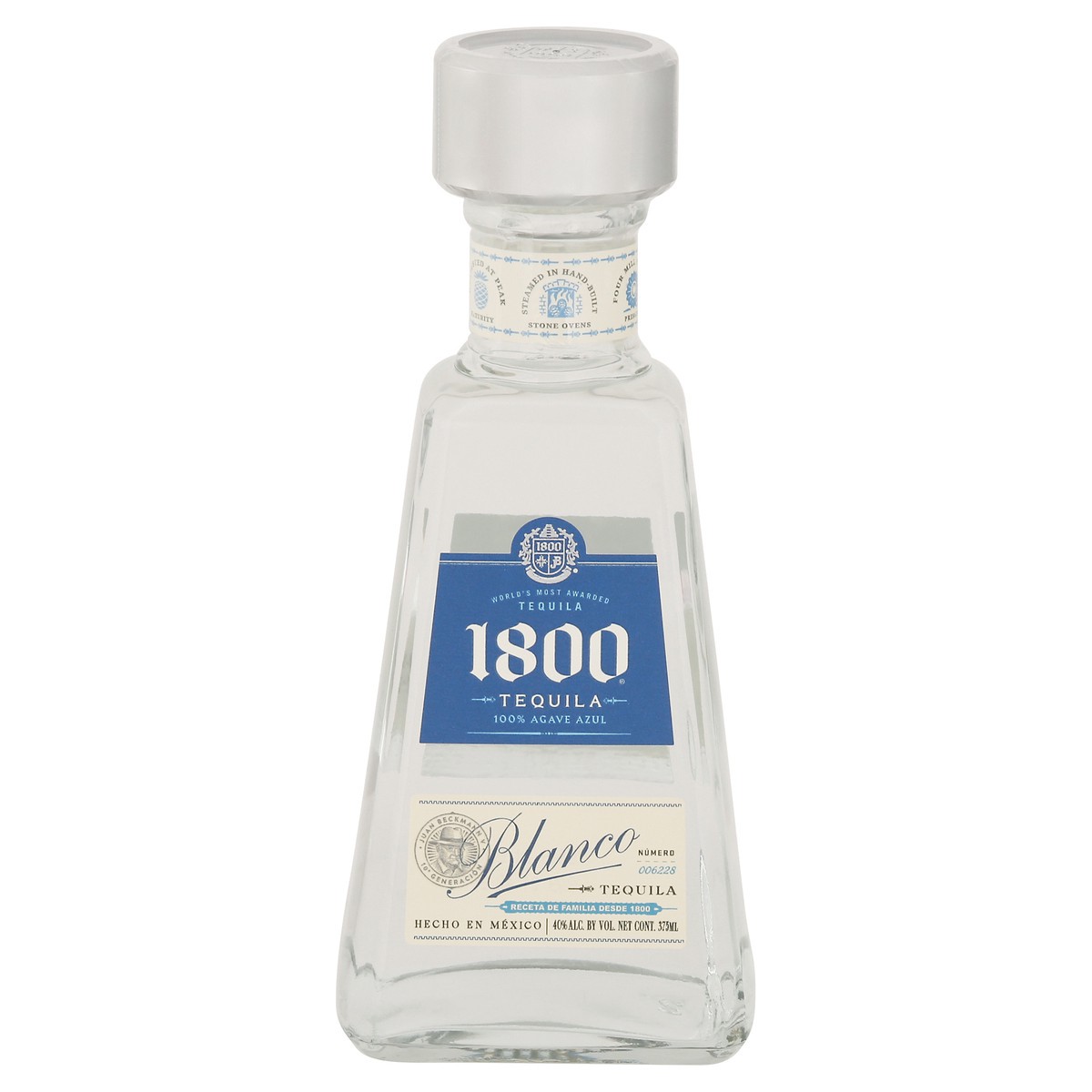 slide 1 of 5, 1800 100% Agave Azul Blanco Tequila 375 ml, 375 ml