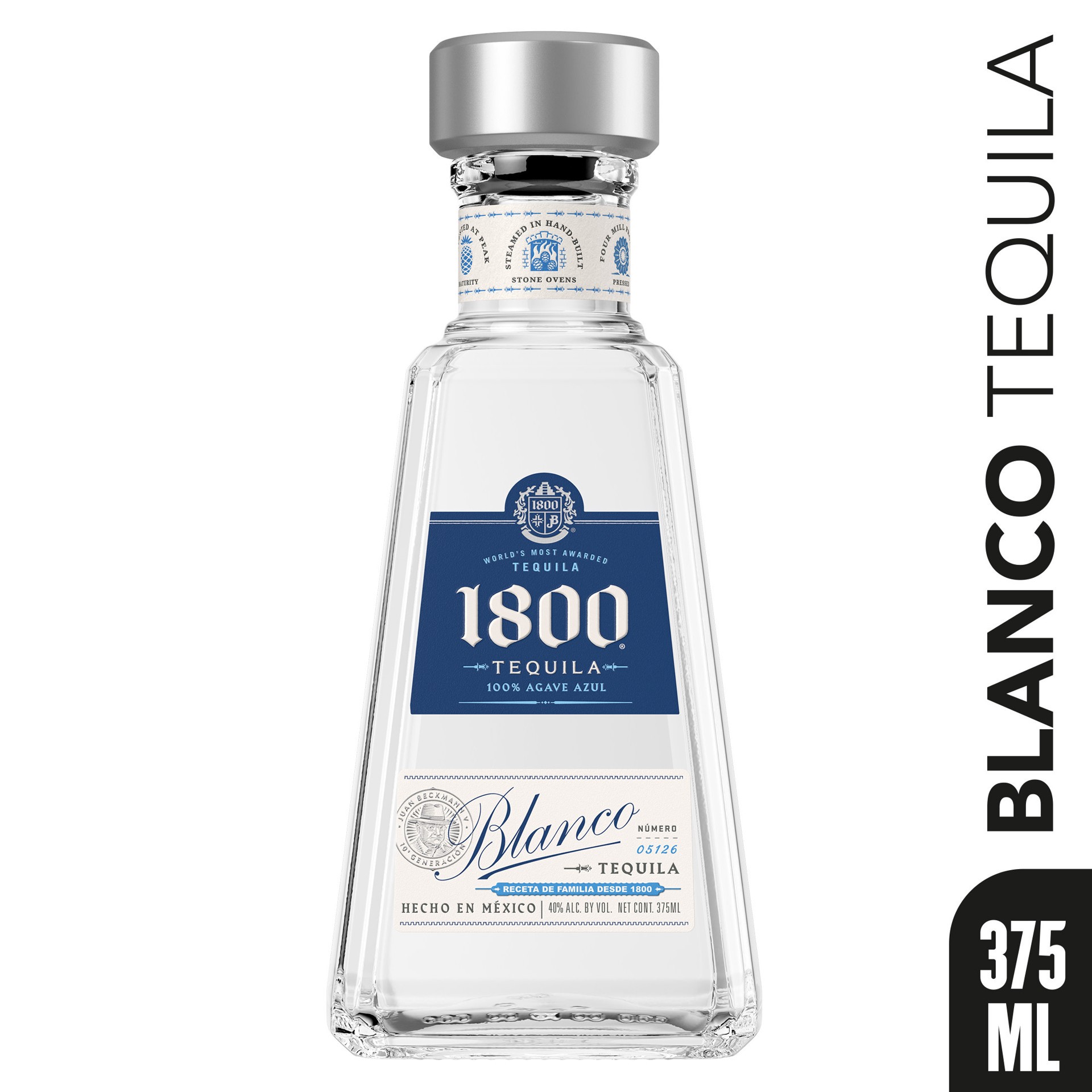 slide 1 of 5, 1800 Tequila Blanco 80 Proof - 375 ml, 375 ml