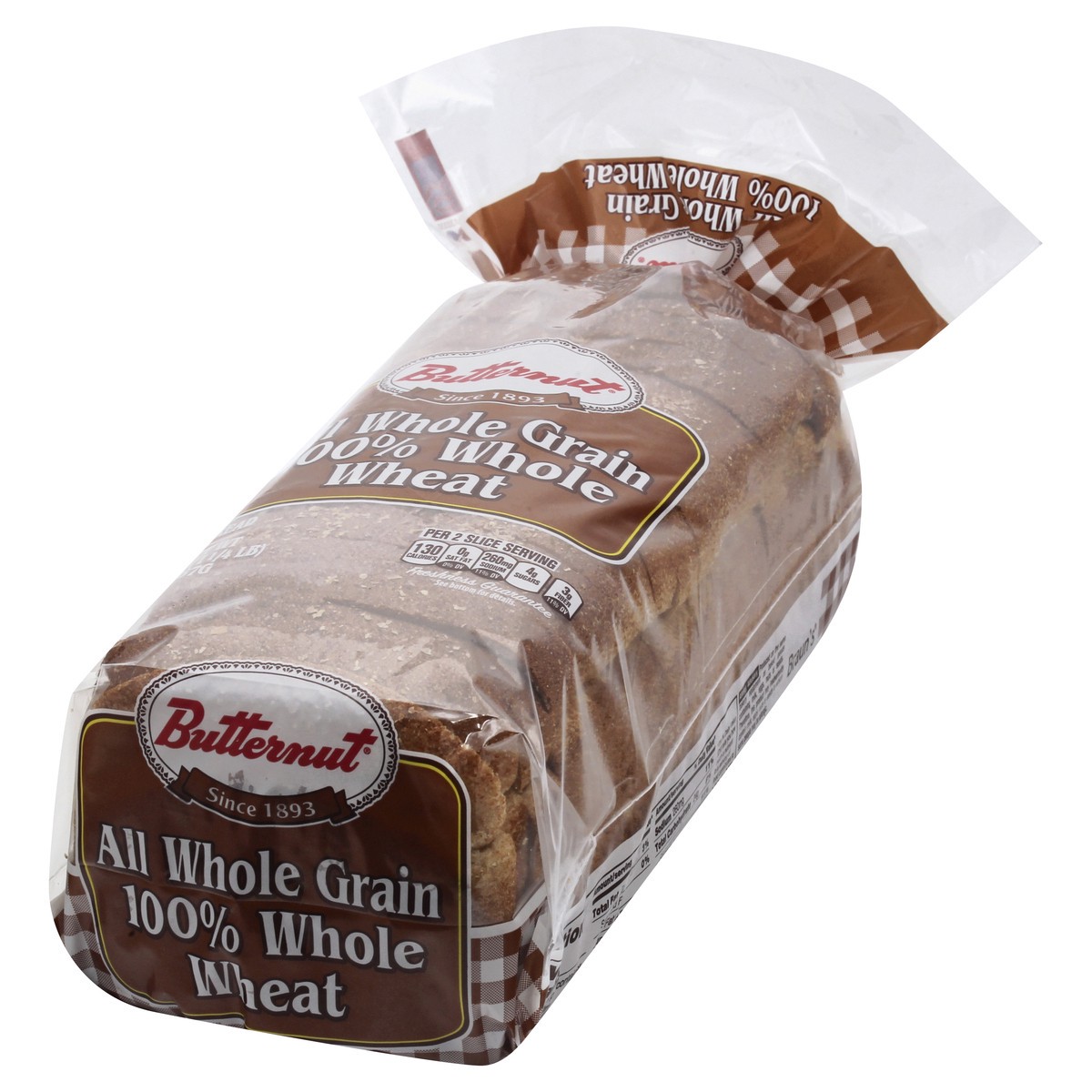 slide 7 of 9, Butternut 100% Whole Wheat Bread 20 oz, 20 oz
