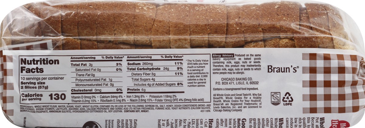 slide 2 of 9, Butternut 100% Whole Wheat Bread 20 oz, 20 oz