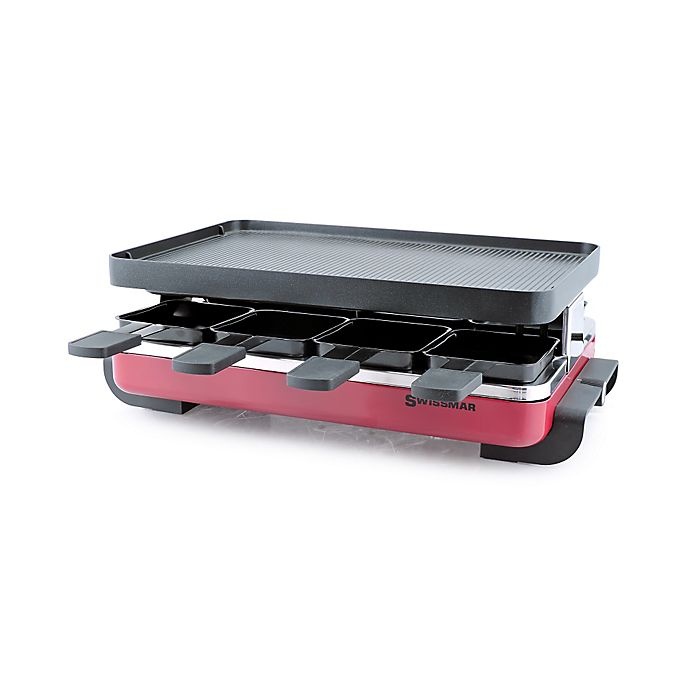 slide 1 of 1, Swissmar 8-Person Classic Raclette Grill with Reversible Plate - Red, 1 ct