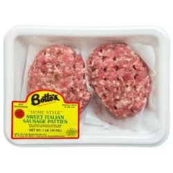 Botto's Sweet Italian Sausage Patties Homestyle Patties