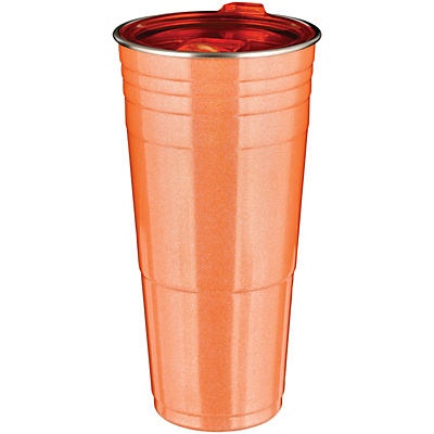 slide 1 of 1, Haven & Key Coral Summer Stainless Steel Party Cup, 33 oz