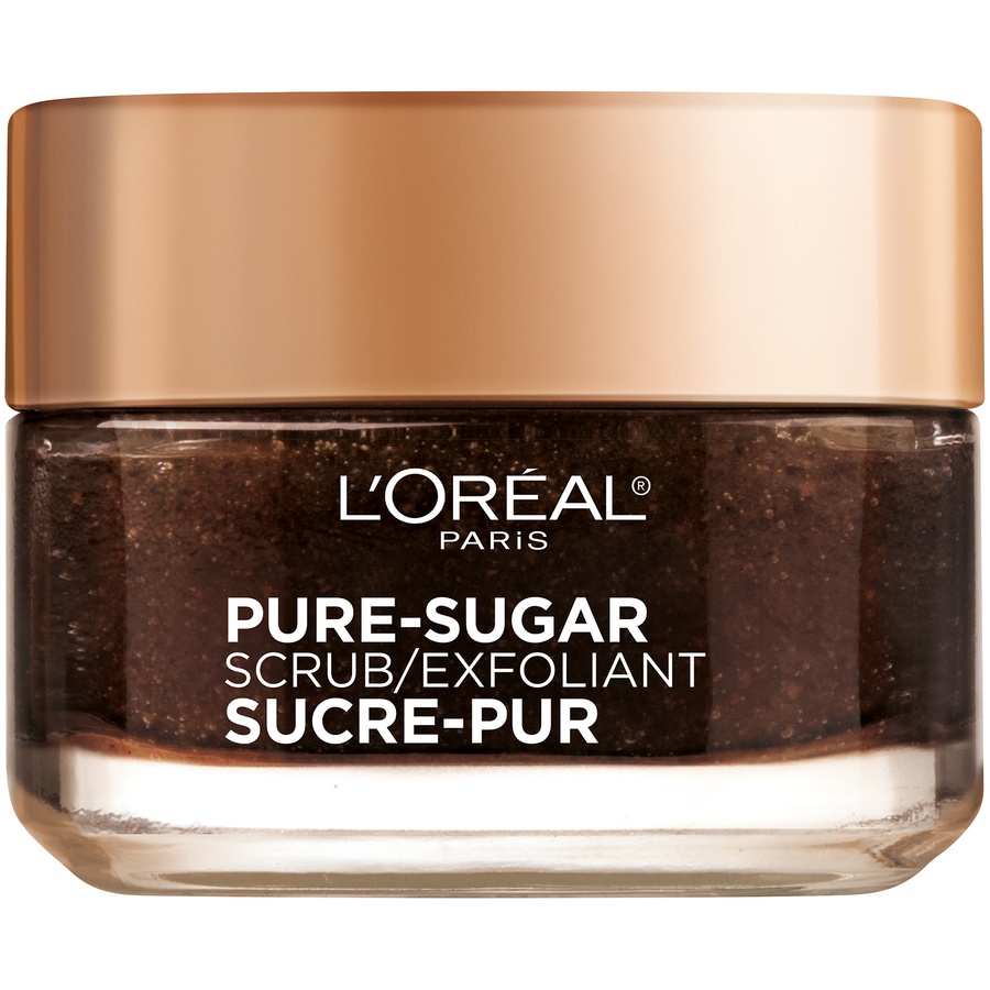 slide 1 of 2, L'Oréal Pure Sugar Scrub Resurface and Energize Coffee Facial Scrub, 1.7 oz