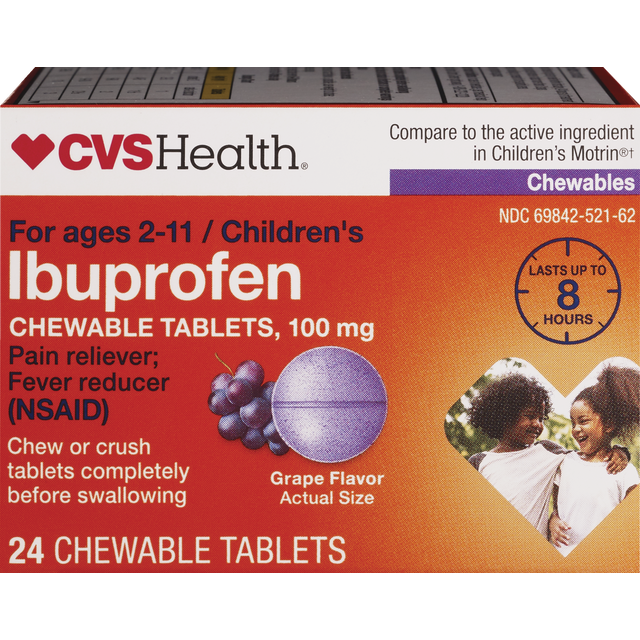slide 1 of 1, CVS Cold Ibu Jr Chw Grp, 1 ct
