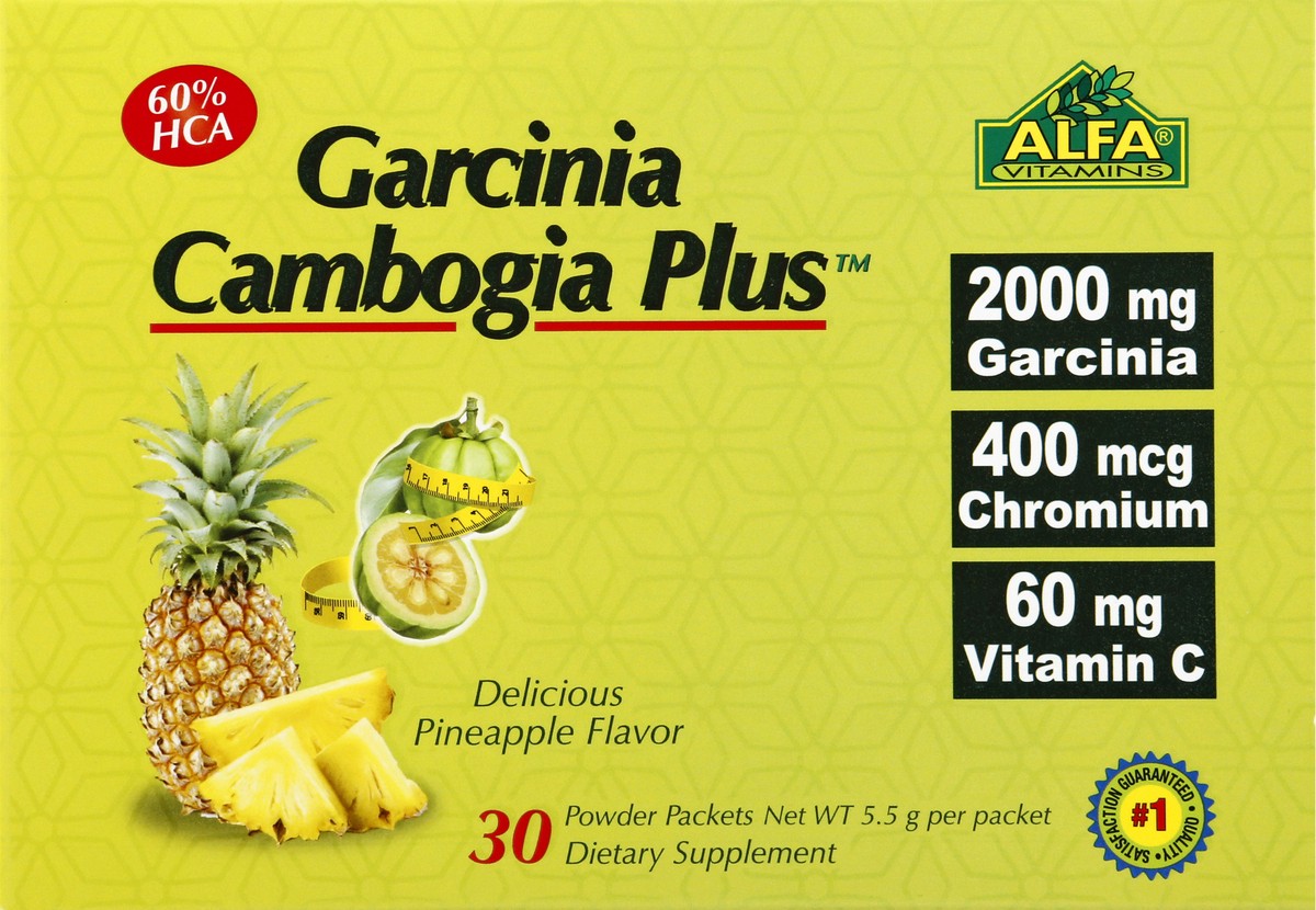 slide 1 of 13, Alfa Powder Packets Pineapple Flavor Garcinia Cambogia Plus 30 ea, 1 ct