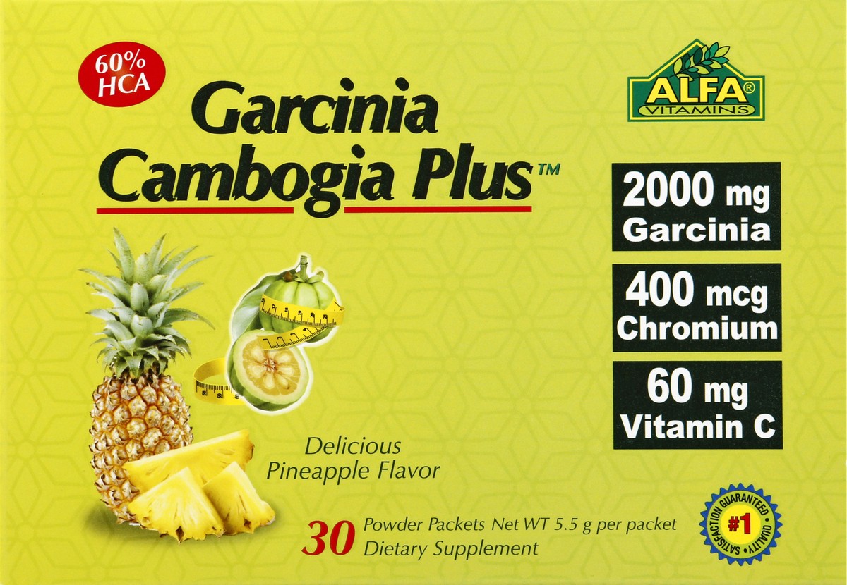 slide 5 of 13, Alfa Powder Packets Pineapple Flavor Garcinia Cambogia Plus 30 ea, 1 ct