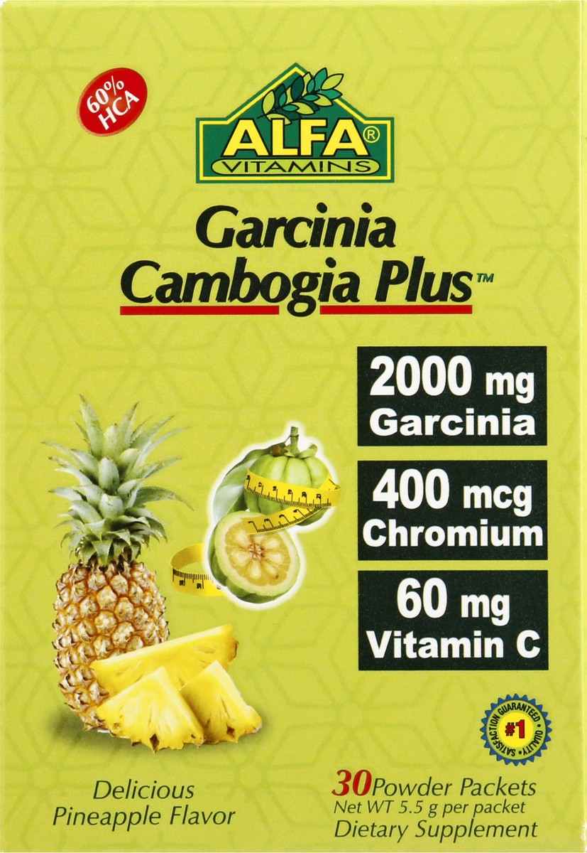 slide 11 of 13, Alfa Powder Packets Pineapple Flavor Garcinia Cambogia Plus 30 ea, 1 ct