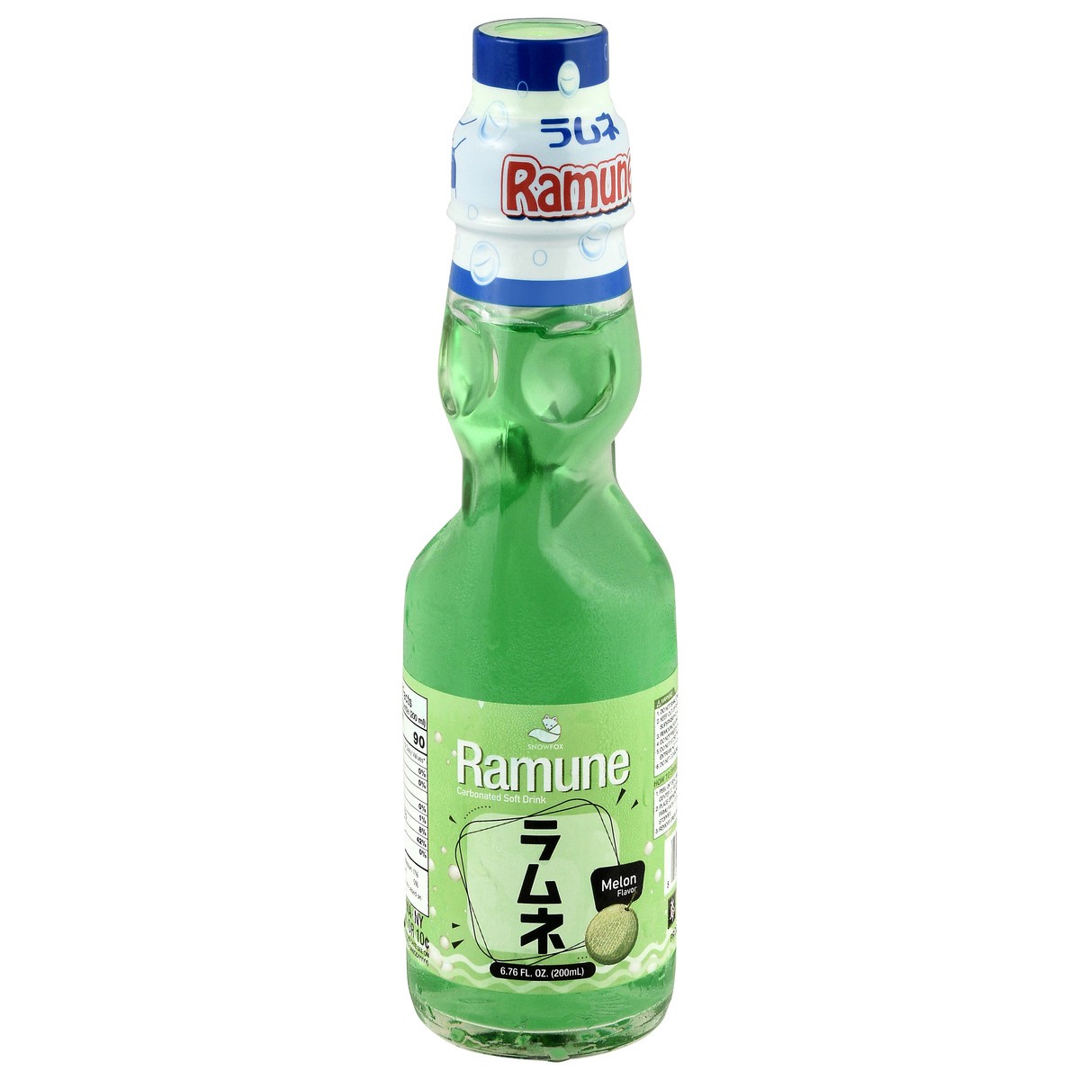 slide 1 of 15, Ramune Carbonated Melon Flavor Soft Drink 6.76 fl oz, 6.76 fl oz