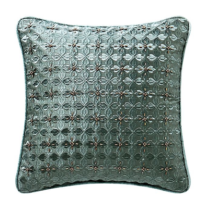 slide 1 of 1, Waterford Anora Square Throw Pillow - Jade, 14 in