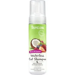 TropiClean Deep Cleansing Waterless Cat Shampoo, 7.4 oz