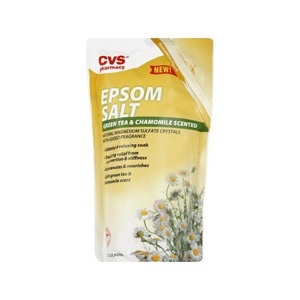 slide 1 of 1, CVS Health Epsom Salt Green Tea & Chamomile, 22 oz; 624 gram