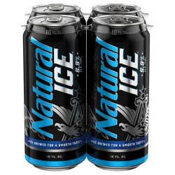 Natural Light Beer, 4 Pack 16 fl oz Cans
