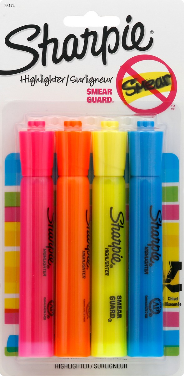 slide 2 of 11, Sharpie Assorted Highlighter 4 ea, 4 ct