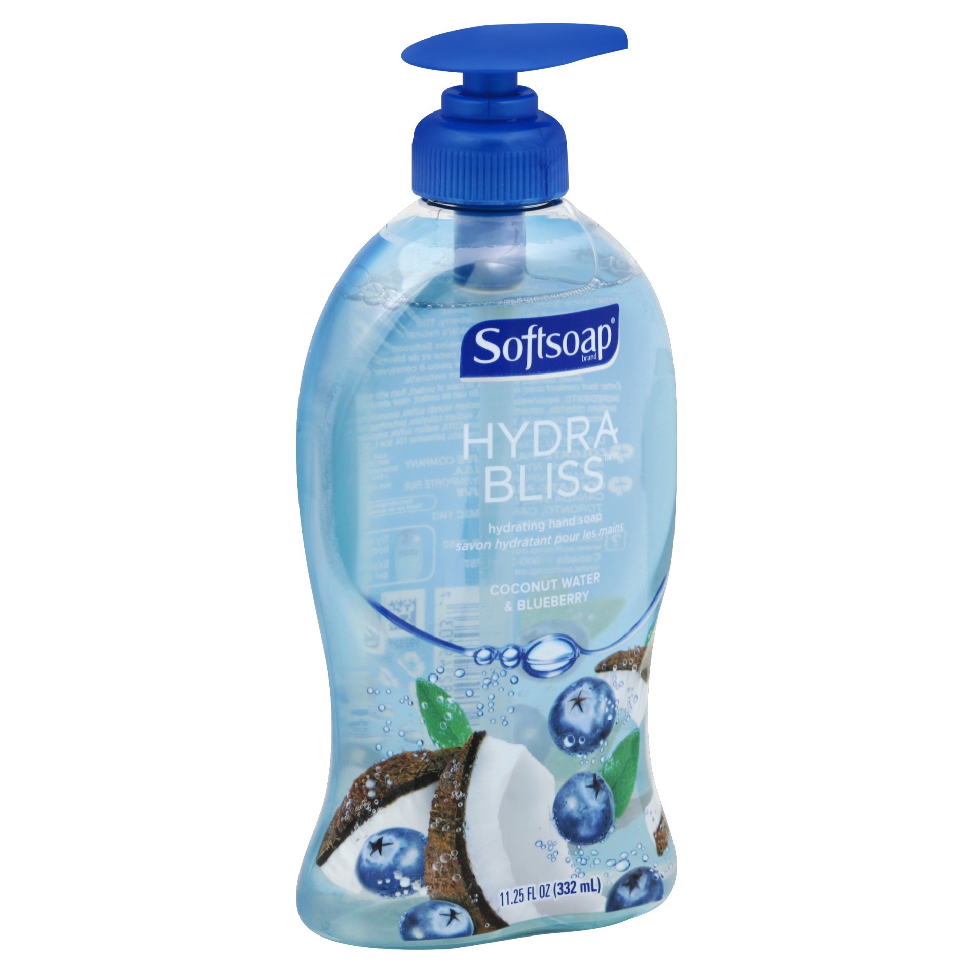 slide 1 of 6, Softsoap Hydra Bliss Coconut Water & Blueberry Hand Soap, 11.25 oz