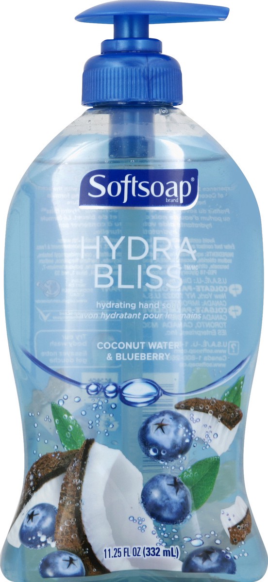 slide 5 of 6, Softsoap Hydra Bliss Coconut Water & Blueberry Hand Soap, 11.25 oz