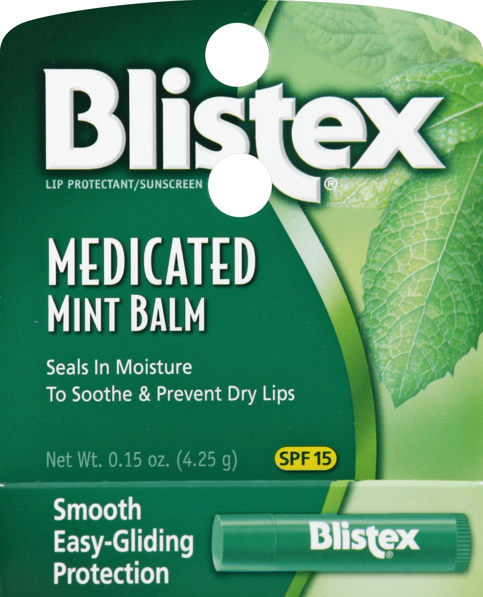 slide 1 of 2, Blistex Medium Mint Lip Balm, 0.15 oz