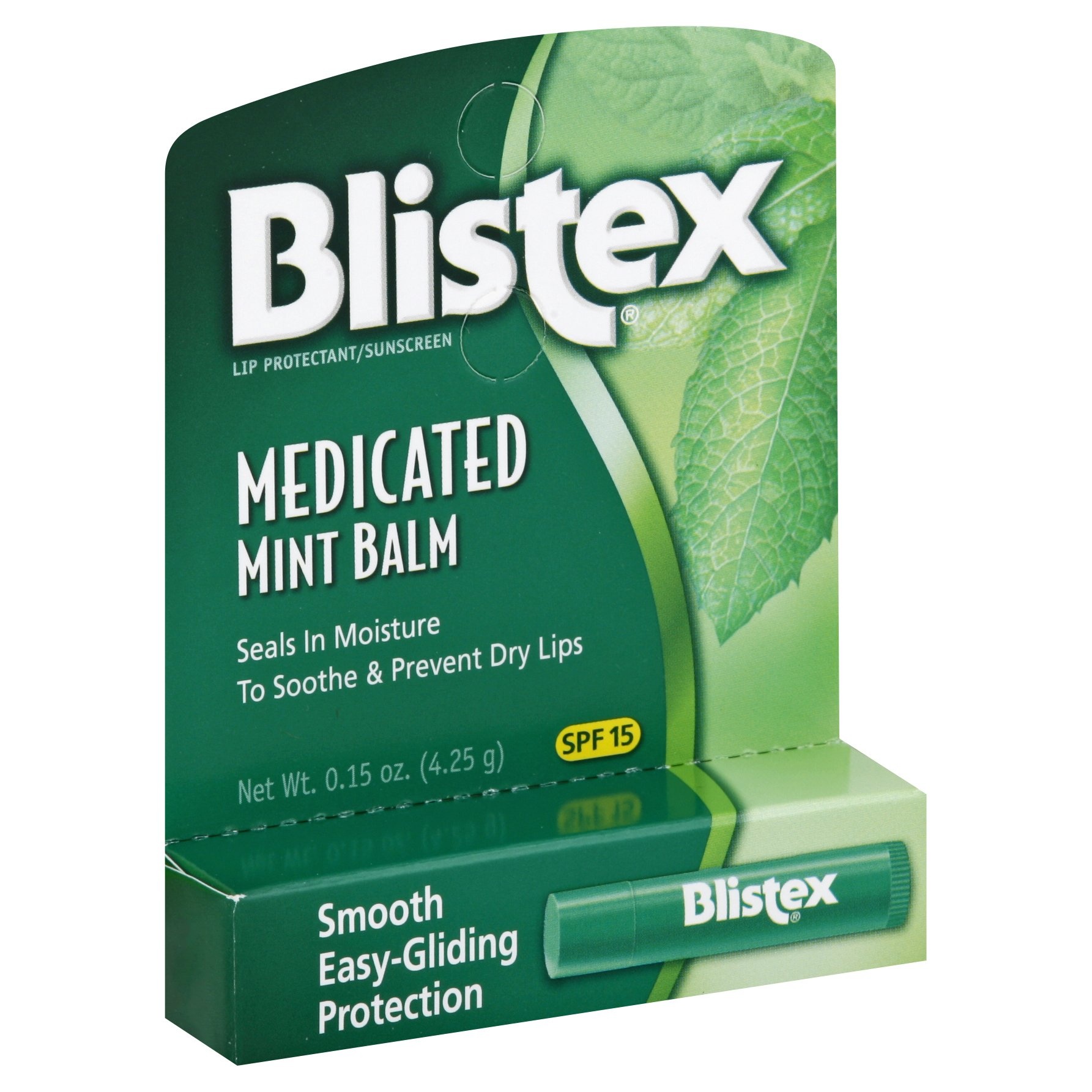 slide 1 of 2, Blistex Medium Mint Lip Balm, 0.15 oz