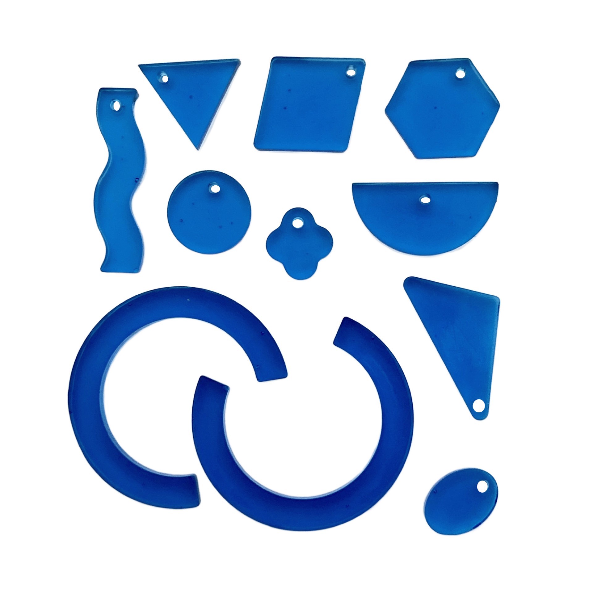 slide 3 of 5, Blue Moon Studio Uv Resin Craft Holographic Basic Shapes Silicone Mold, 3.15 in x 3.54 in x 0.47 in