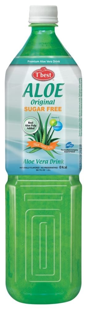slide 1 of 1, T'best Tbest Aloe Sugar Free Original Aloe Vera Drink, 50.7 fl oz