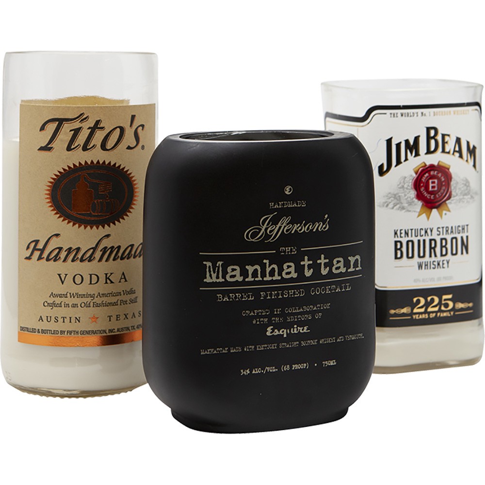 slide 1 of 1, My Big Fat Greek Candle Regular Spirit Bottle Candle, other