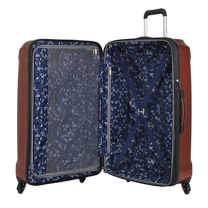 slide 3 of 9, Skyway Luggage Nimbus 3.0 Hardside Spinner Checked Luggage - Cranberry, 28 in