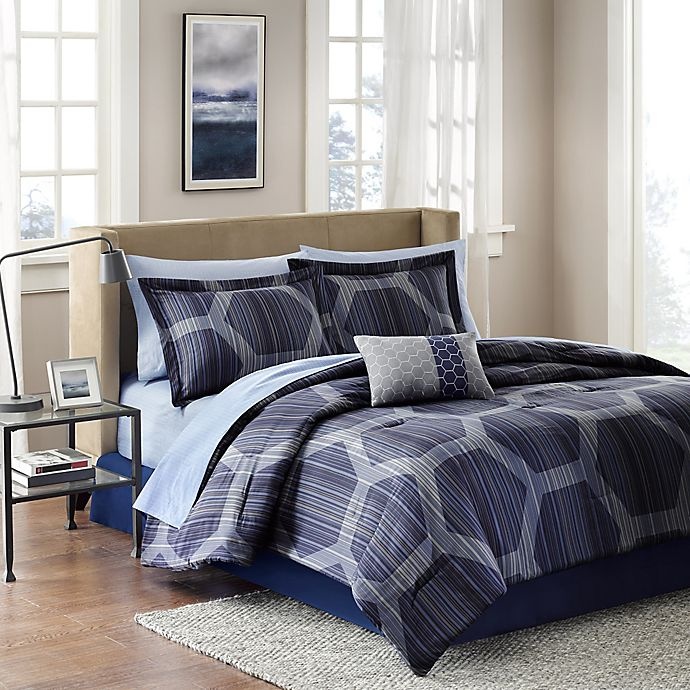 slide 1 of 2, Madison Park Rincon California King Comforter Set, 9 ct