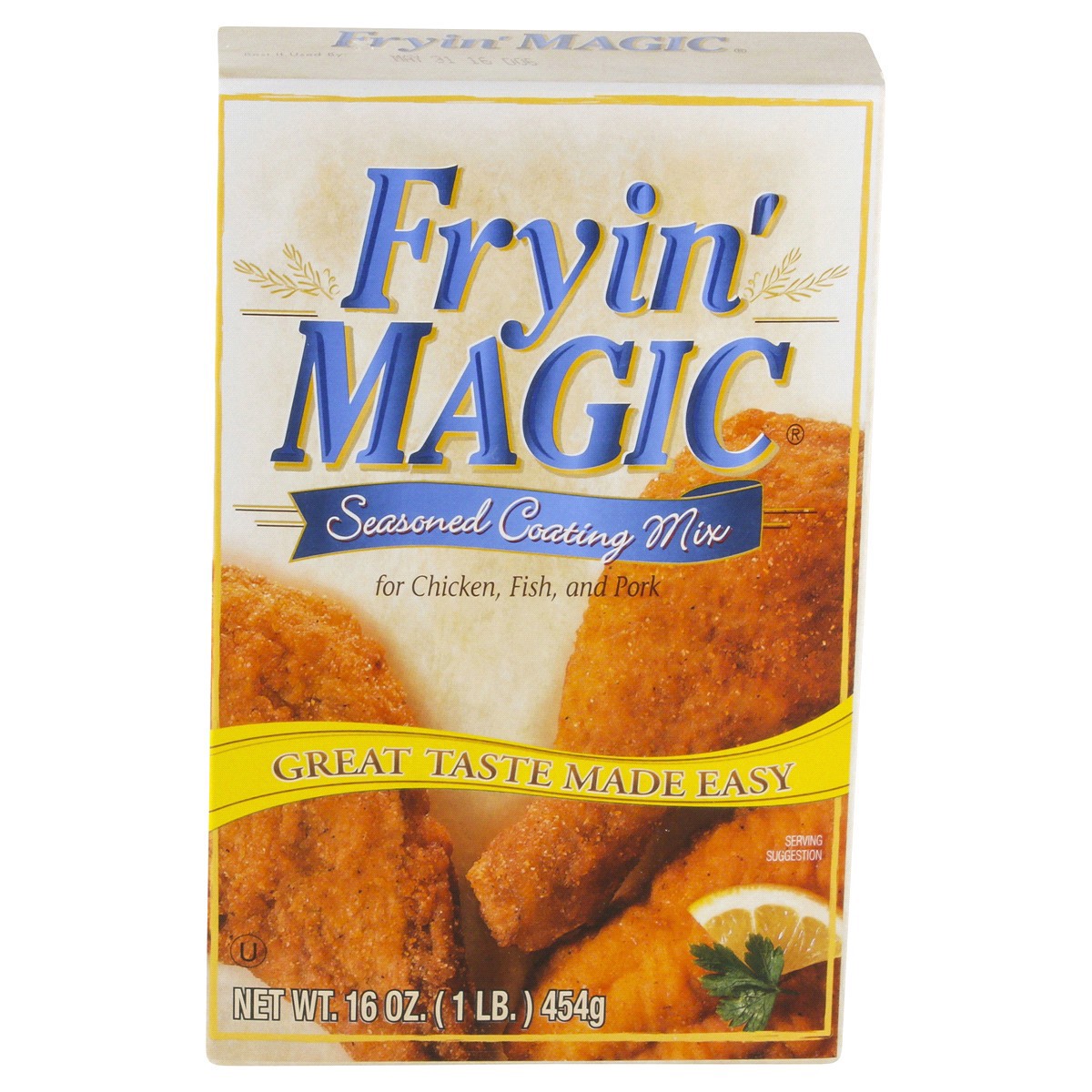 slide 1 of 21, Fryin' Magic Seasoned Coating Mix For Chicken, Fish, And Pork, 16 oz