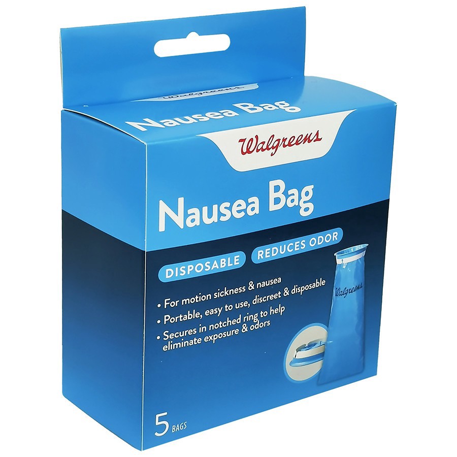 slide 5 of 5, Walgreens Nausea Bags, 5 ct