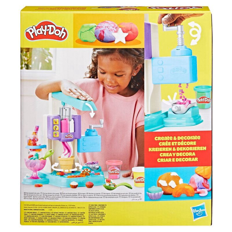 slide 4 of 9, Play-Doh Rainbow Swirl Ice Cream Playset, 1 ct