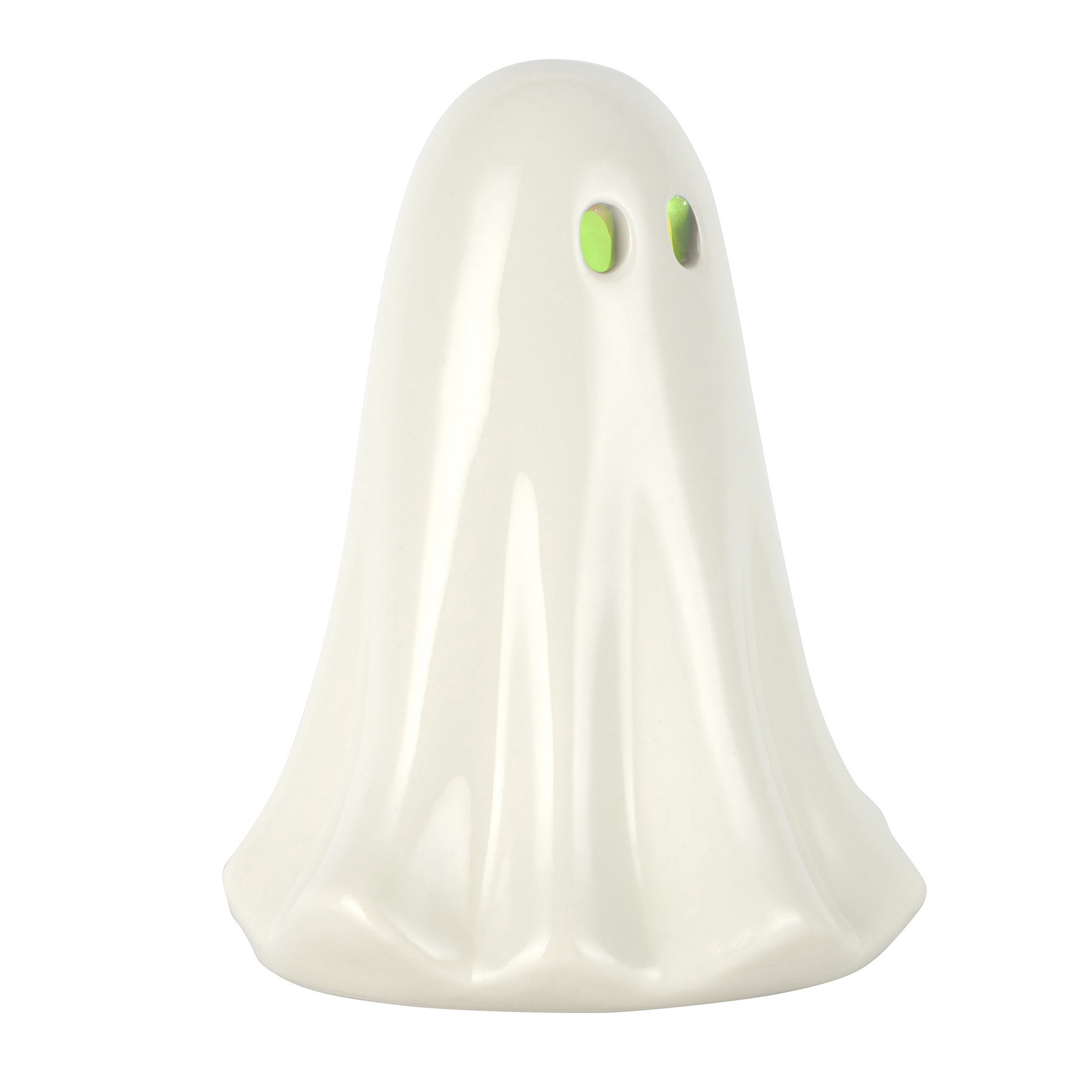 slide 4 of 5, 5.5" Light Up Ceramic Ghost Tabletop Decor By Ashland, 4.7 in x 4.5 in x 5.7 in