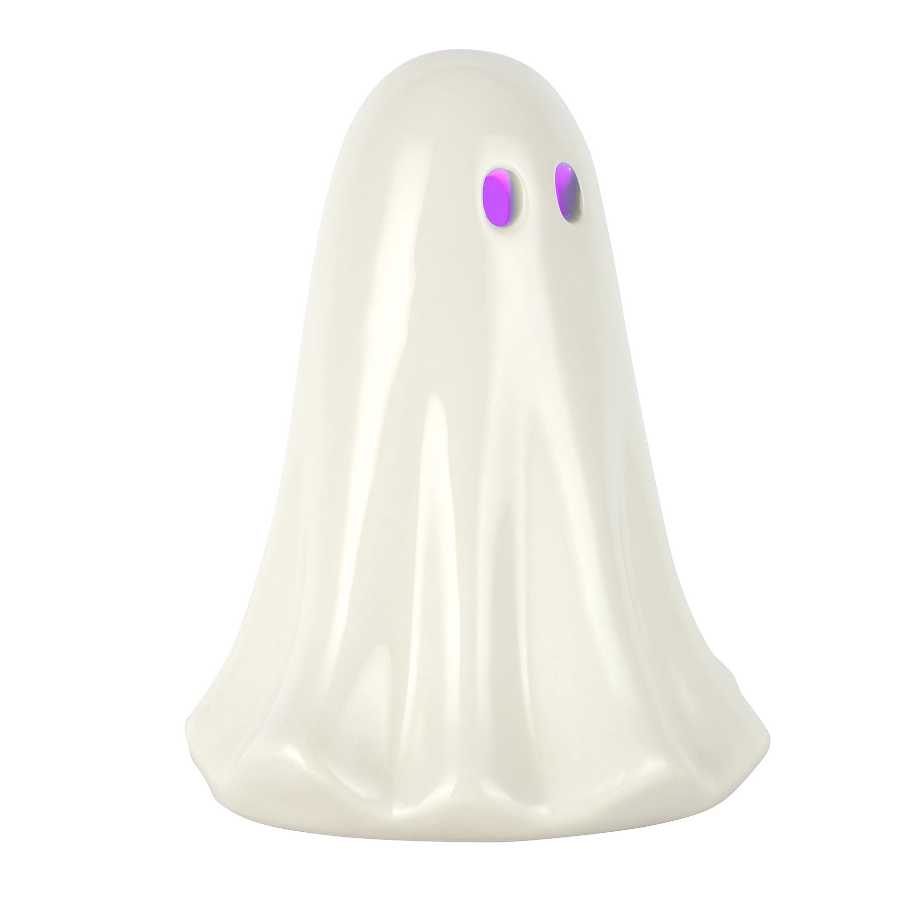 slide 2 of 5, 5.5" Light Up Ceramic Ghost Tabletop Decor By Ashland, 4.7 in x 4.5 in x 5.7 in